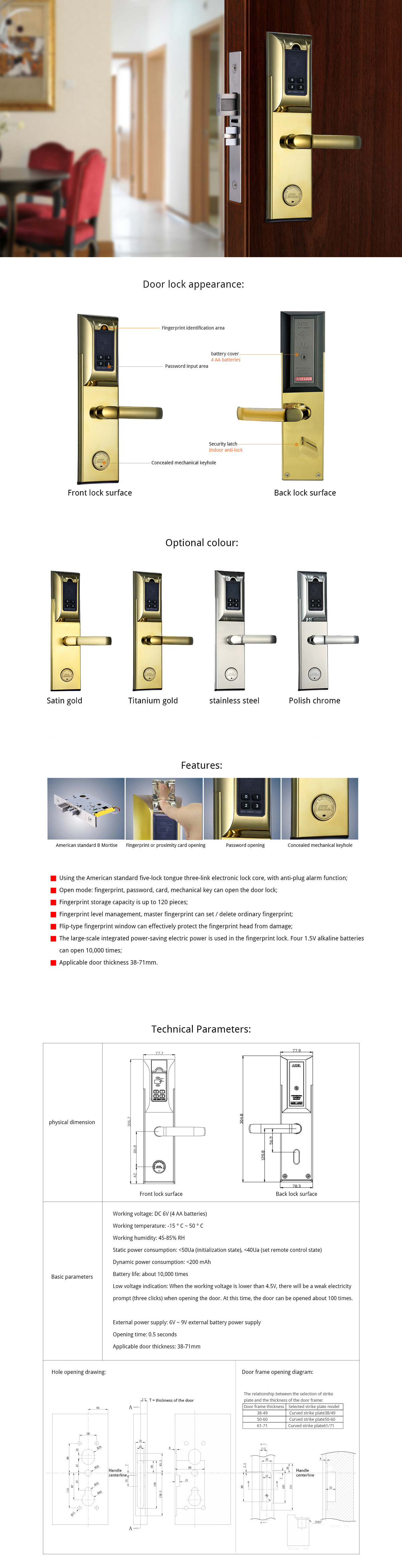 Adellocks 4910B apartman & ev kilit sistemleri